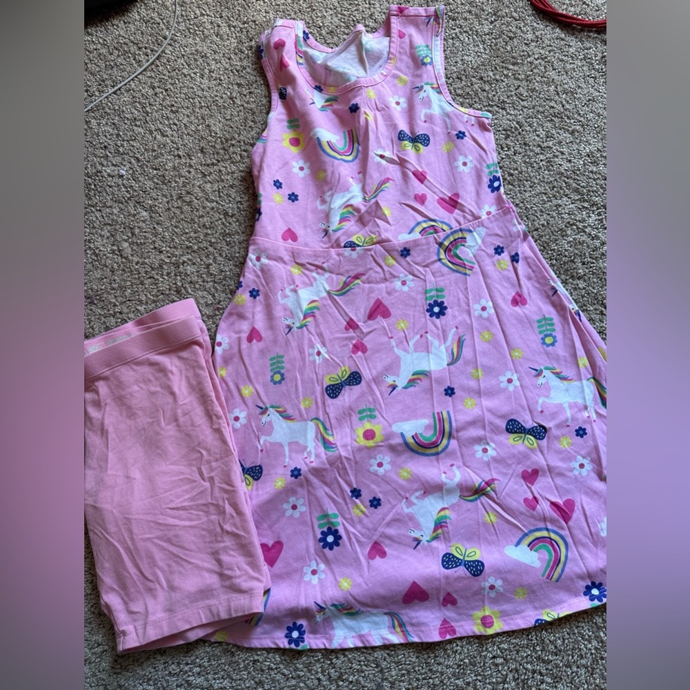 Wonder nation dress with bike shorts